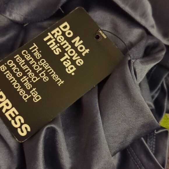 ‎Express metallic blue dress NWT - Picture 6 of 8